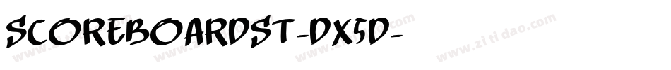ScoreBoardSt-DX5d字体转换