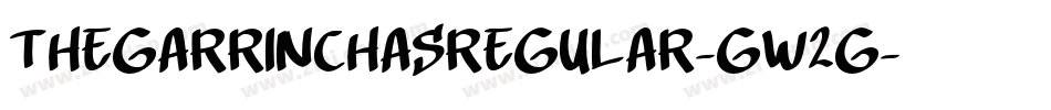 TheGarrinchasRegular-Gw2g字体转换