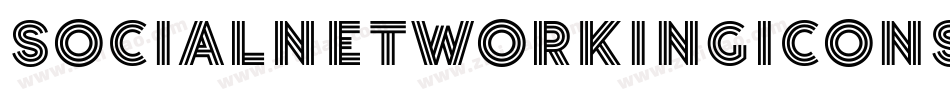 SocialNetworkingIcons-Rounded字体转换