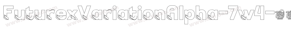 FuturexVariationAlpha-7w4字体转换