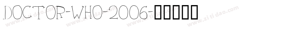 Doctor-Who-2006字体转换