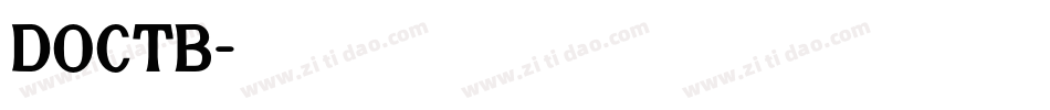 DOCTB字体转换