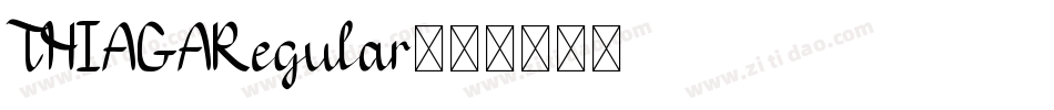 THIAGARegular字体转换