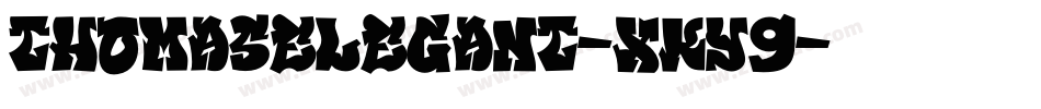ThomasElegant-XKY9字体转换