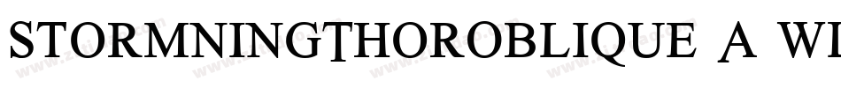 StormningThorOblique-A1WL字体转换