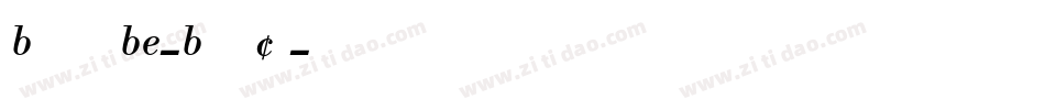 BodoniBE-BoldCn字体转换
