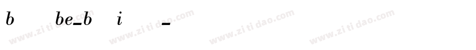 BodoniBE-BoldItalic字体转换
