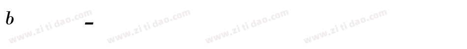 Bodonitown字体转换