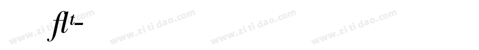 bodoniXT字体转换