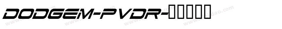 Dodgem-PVdr字体转换