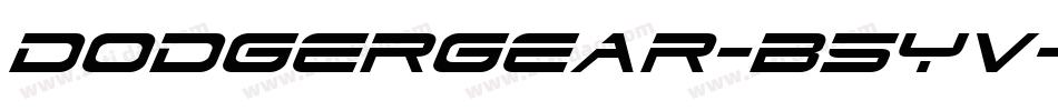 DodgerGear-B5yV字体转换