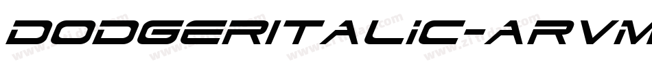 DodgerItalic-aRvm字体转换