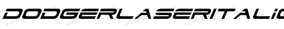 DodgerLaserItalic-3pA3字体转换