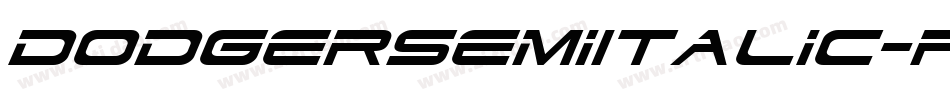 DodgerSemiItalic-pXE1字体转换