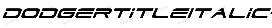 DodgerTitleItalic-qgOr字体转换