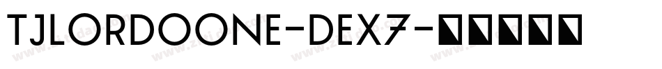 TjLordoOne-dEX7字体转换