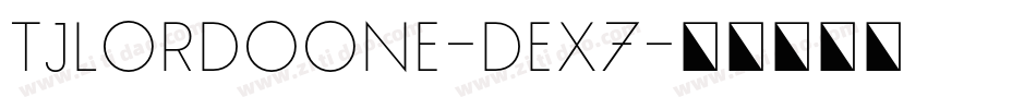 TjLordoOne-dEX7字体转换