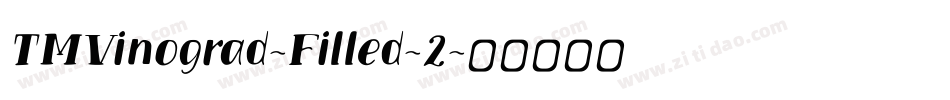TMVinograd-Filled-2字体转换