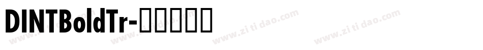 DINTBoldTr字体转换