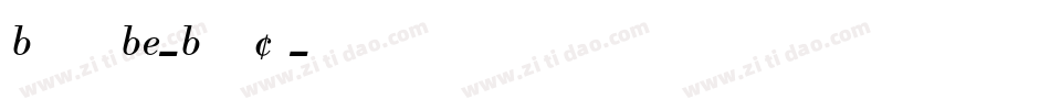 BodoniBE-BoldCn字体转换