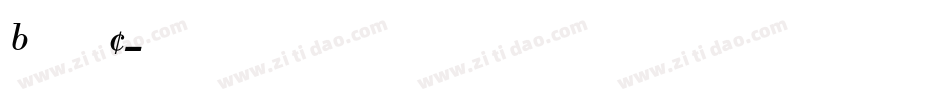 BodoniC字体转换