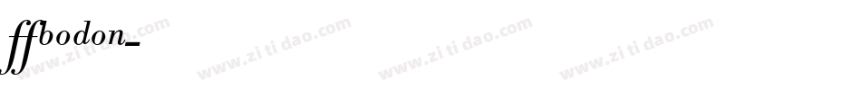 VBODON字体转换