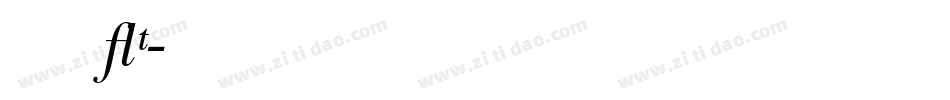 bodoniXT字体转换