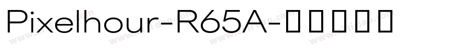 Pixelhour-R65A字体转换