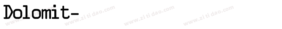 Dolomit字体转换