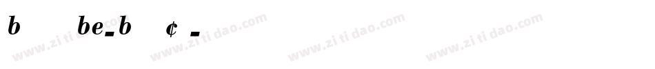 BodoniBE-BoldCn字体转换