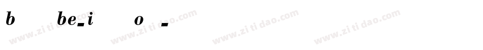 BodoniBE-ItalicOsF字体转换