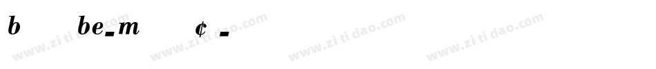 BodoniBE-MediumCn字体转换