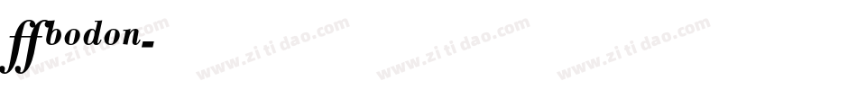 VBODON字体转换