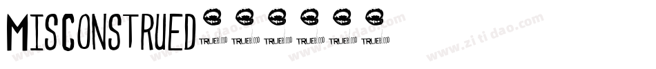 Misconstrued字体转换