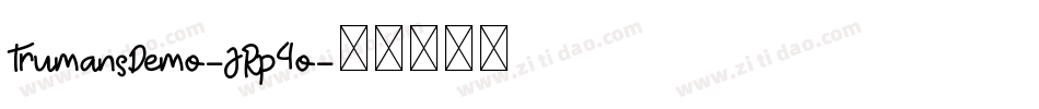 TrumansDemo-JRp4o字体转换