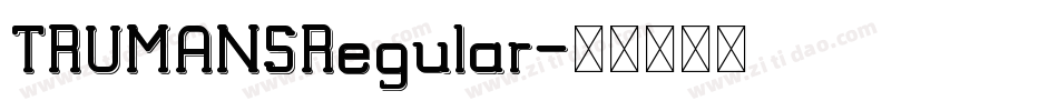 TRUMANSRegular字体转换