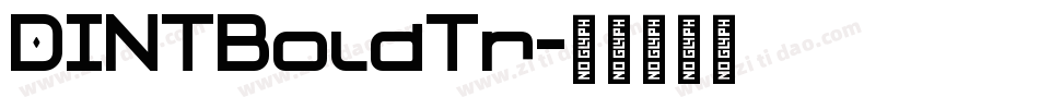 DINTBoldTr字体转换