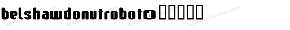 BelshawDonutRobot字体转换