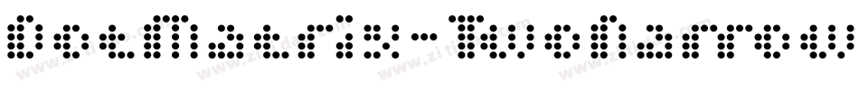 DotMatrix-TwoNarrow字体转换