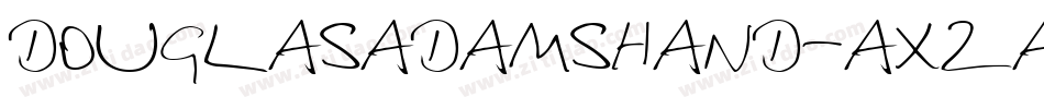 DouglasAdamsHand-axza字体转换