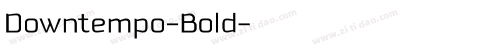 Downtempo-Bold字体转换