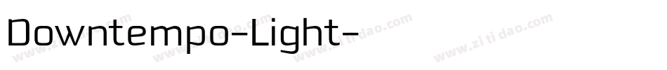 Downtempo-Light字体转换