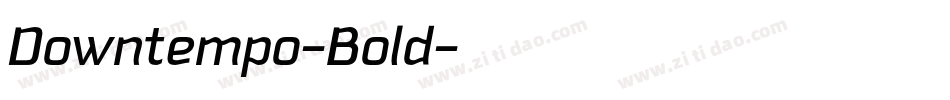 Downtempo-Bold字体转换
