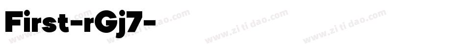 First-rGj7字体转换