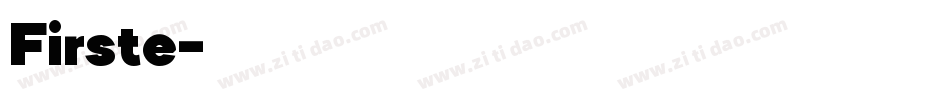 Firste字体转换
