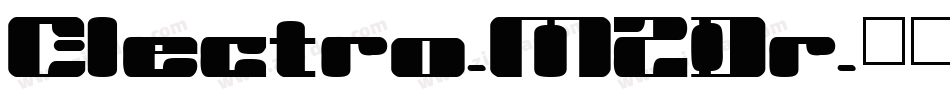 Electro-M2Dr字体转换