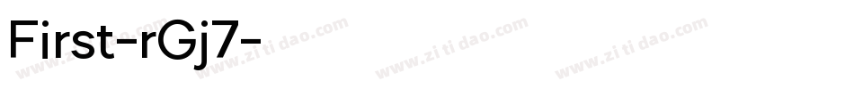 First-rGj7字体转换