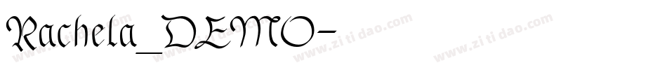 Rachela_DEMO字体转换