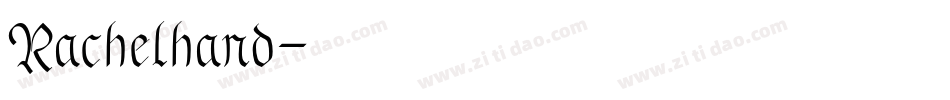 Rachelhand字体转换