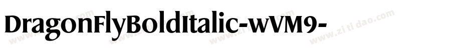 DragonFlyBoldItalic-wVM9字体转换